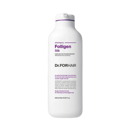 Шампунь для пошкодженого волосся Dr.Forhair Folligen Silk Shampoo 500 мл 4816 фото Шампунь для пошкодженого волосся Dr.Forhair Folligen Silk Shampoo 500 мл 4816 фото