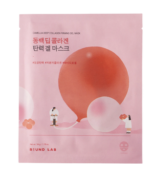 Гелева маска з колагеном Round Lab Camellia Deep Collagen Firming Gel Mask, 34 мл 45987 фото