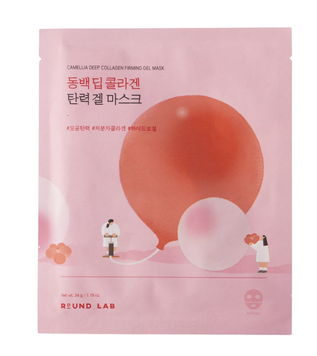 Гелева маска з колагеном Round Lab Camellia Deep Collagen Firming Gel Mask, 34 мл 45987 фото