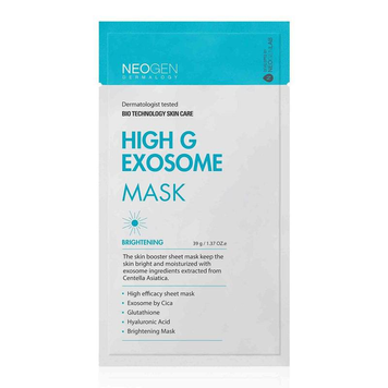 Маска для сяйва шкіри з екзосомами центели Neogen Dermalogy High G Exosome Mask, 39г 85633 фото