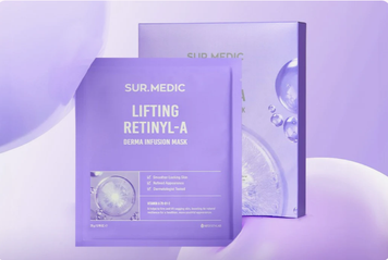 Відновлювальна тканинна маска з пептидами Sur.Medic+ Lifting Retinyl-A Derma Infusion Mask, 28г 4511 фото