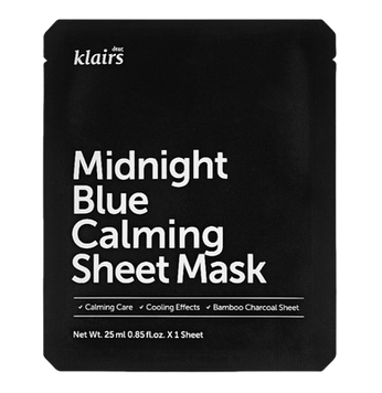 Тканинна заспокійлива маска Dear Klairs Midnight Blue Calming Sheet Mask 85201 фото