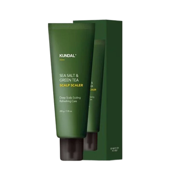 Скраб для шкіри голови Kundal Sea Salt & Green Tea Scalp Scaler Herb Mint 200 г 85023 фото