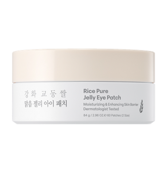 Патчі для шкіри навколо очей з екстрактом рису Thank You Farmer Rice Pure Jelly Eye Patch, 60 шт 8866630 фото