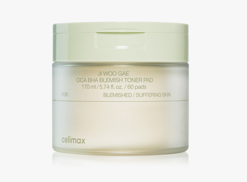 Пади заспокійливі для обличчя Celimax Ji Woo Gae Cica BHA Blemish Toner Pad, 60 шт 02834 фото