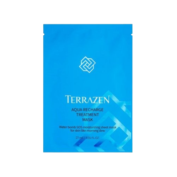 Інтенсивно зволожуюча тканинна маска з гіалуроновим комплексом TERRAZEN AQUA RECHARGE TREATMENT MASK 41699 фото